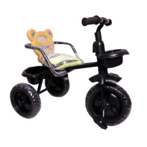 Full Metal Frame & Anti-Slip Pedals Tricycle - Yellow