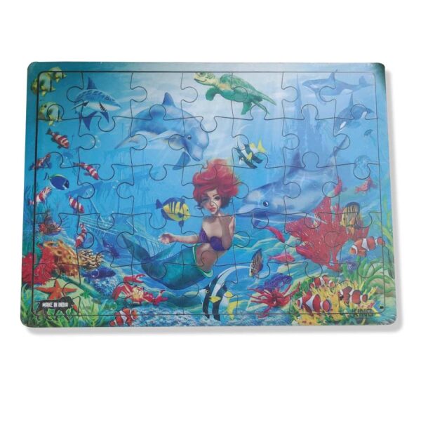 Wooden Puzzle Board - Mermaid