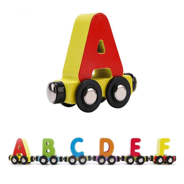 Magnetic Alphabet Colorful Train Playset 26pcs