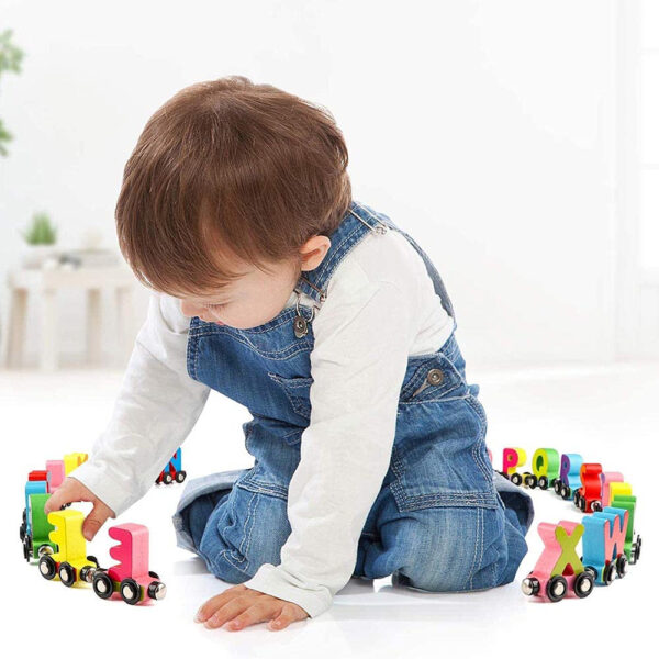 Magnetic Alphabet Colorful Train Playset 26pcs