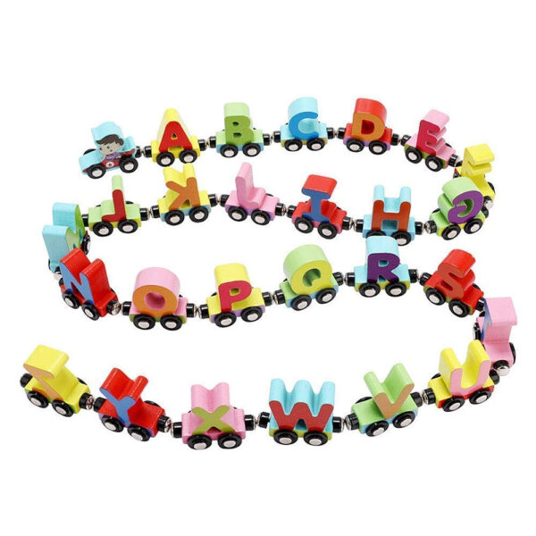 Magnetic Alphabet Colorful Train Playset 26pcs