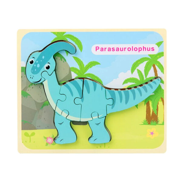 Wooden Dinosaurs Jigsaw Puzzles - Parasaurolophus