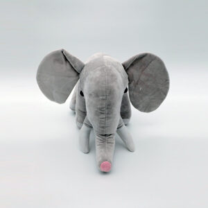 Soft Plush Stuffed Elephant 26cm - Grey