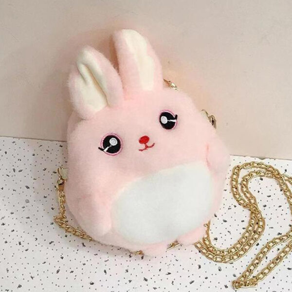 Soft Plush Chain Bunny Bag