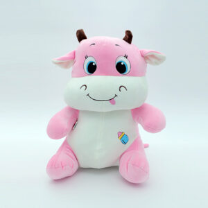 Super Soft Cow Plush Toy 40cm - Pink