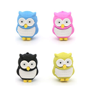 Cute Owl Shaped Eraser Pack of 12