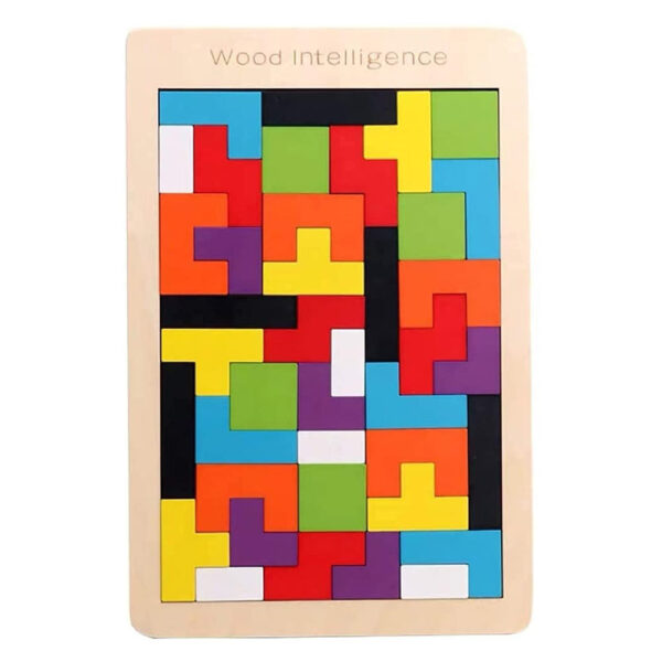 Wooden Intelligence Tangram Jigsaw Puzzle - 40pcs