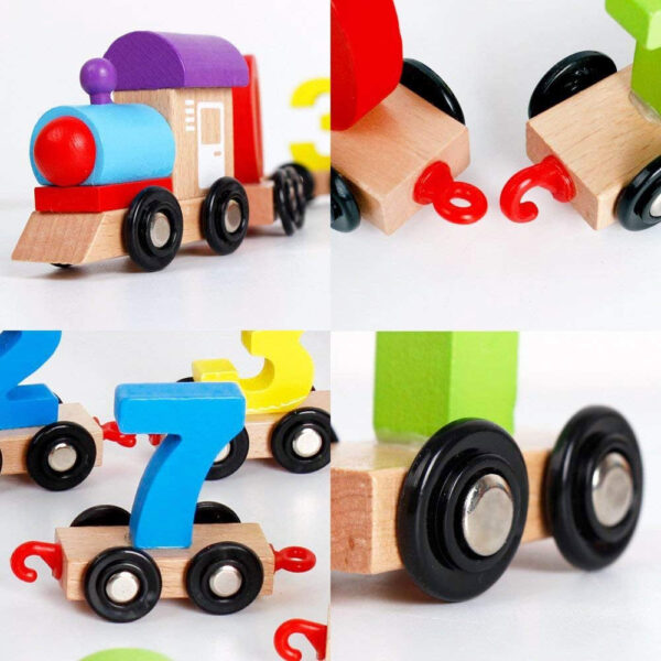 Early Educational Digital 0-9 Number Wooden Train