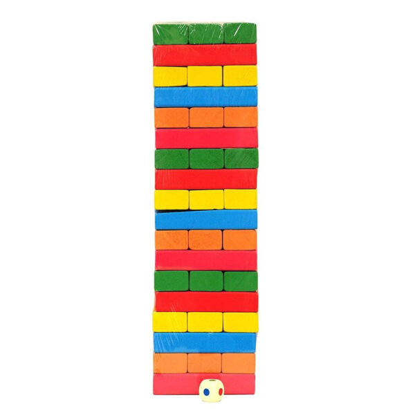 Zenga Wooden Blocks Tumbling Tower Game 54pcs