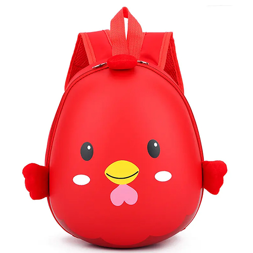 3D Chick Egg Shell School/Travel Bags – Red - Ticky Toy