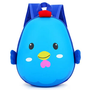 3D Chick Egg Shell School Bags Outdoor Travel Backpacks Kindergarten Satchel Bag For Baby Boys Girls - Blue