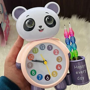 Panda table clock for kids room