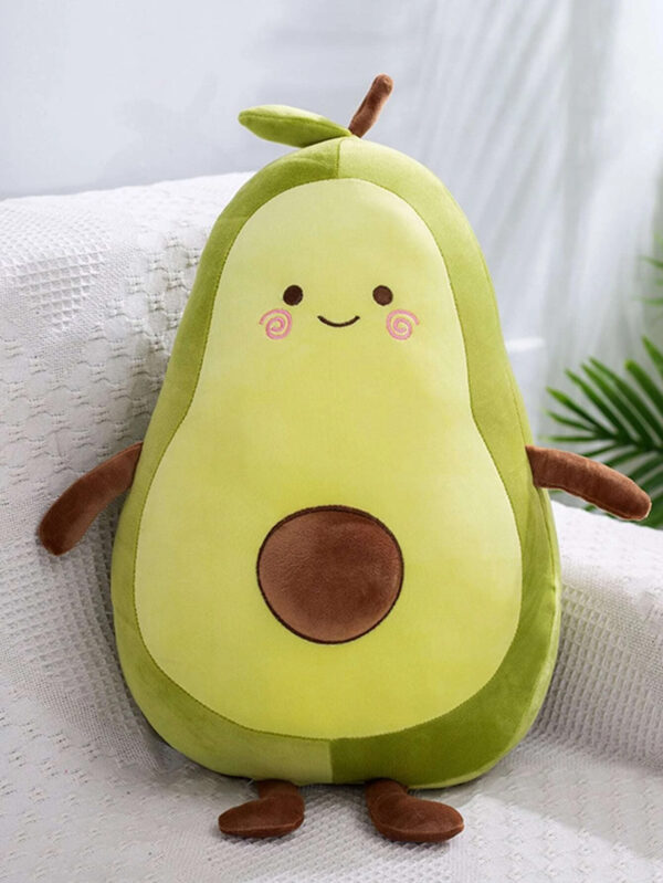 Avocado Cute Face Stuffed Pillow 60cm - Green